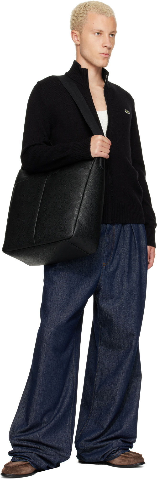 Lacoste Black Large Magnus Bag