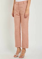LA Double J 24/7 Tulip-jacquard Trousers Pink