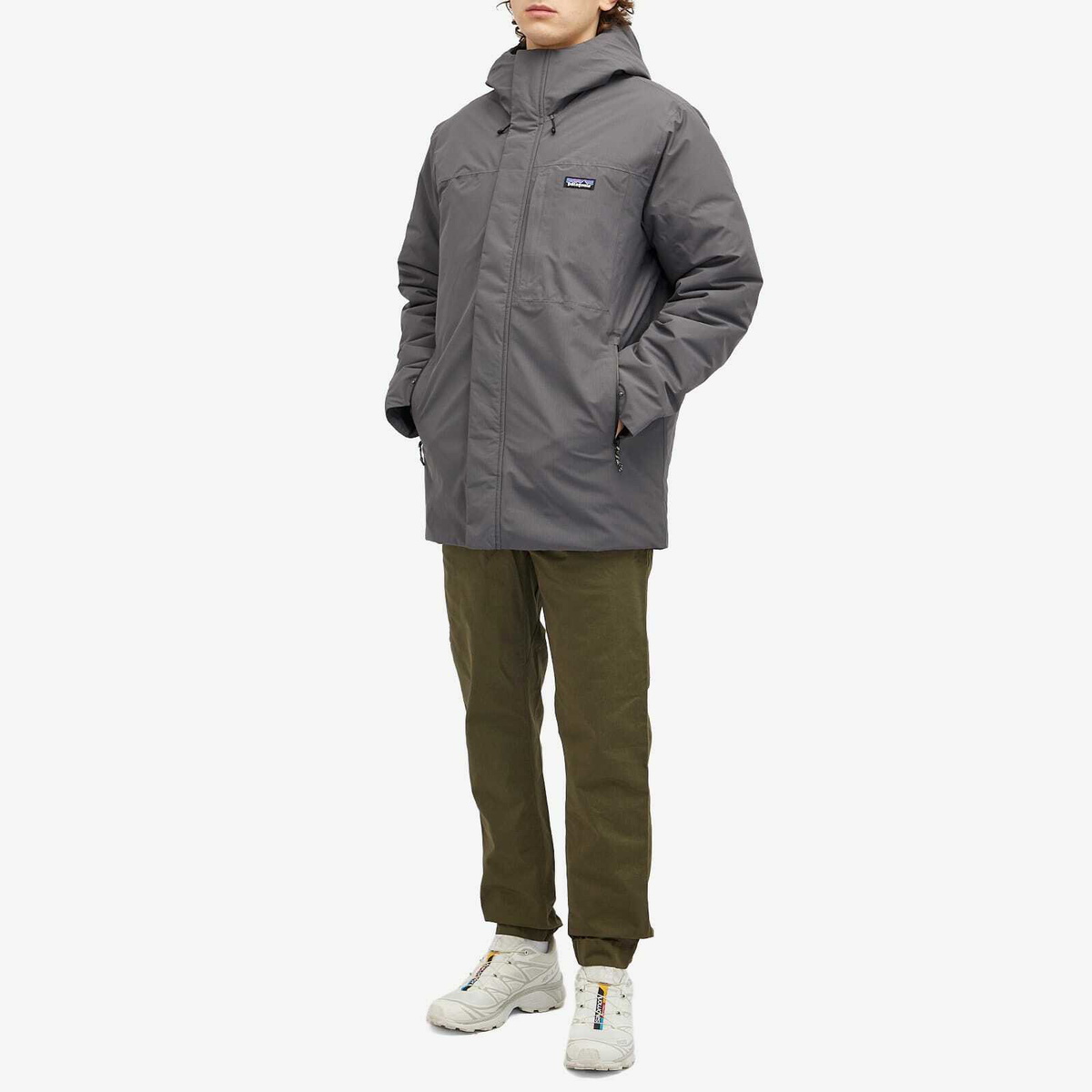 Patagonia Men's Windshadow Parka Jacket in Forge Grey