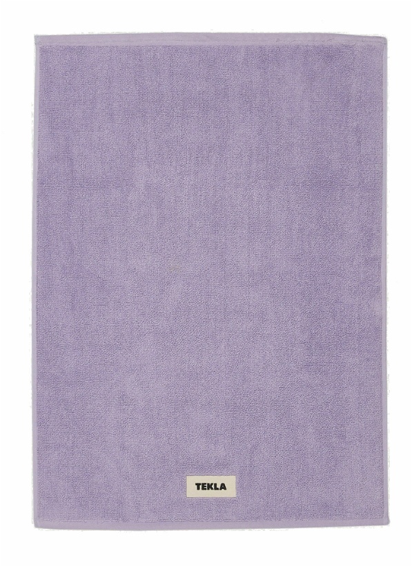 Photo: Logo Patch Bath Mat in Purple