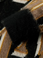AMIRI - Brushed Logo-Jacquard Wool-Blend Cardigan - Multi