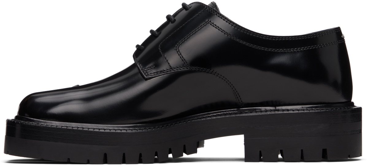 Maison Margiela Black Tabi Lace-Up Derbys