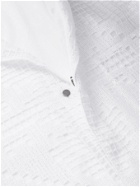 VALENTINO - Camp-Collar Macramé Lace and Cotton-Poplin Shirt - White - IT 46