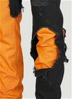 Raf Simons - Destroyed Double Jeans in Orange