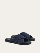 Ferragamo Mens Gancini ornament sandal in Blue