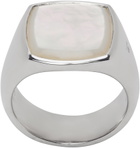 Tom Wood Silver Cushion Ring