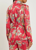 Etro Printed Belted Satin Jacket Multicoloured
