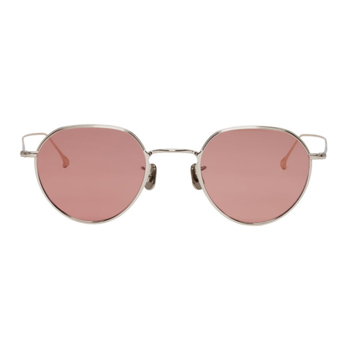 Photo: Eyevan 7285 Silver and Pink Model 765 Sunglasses