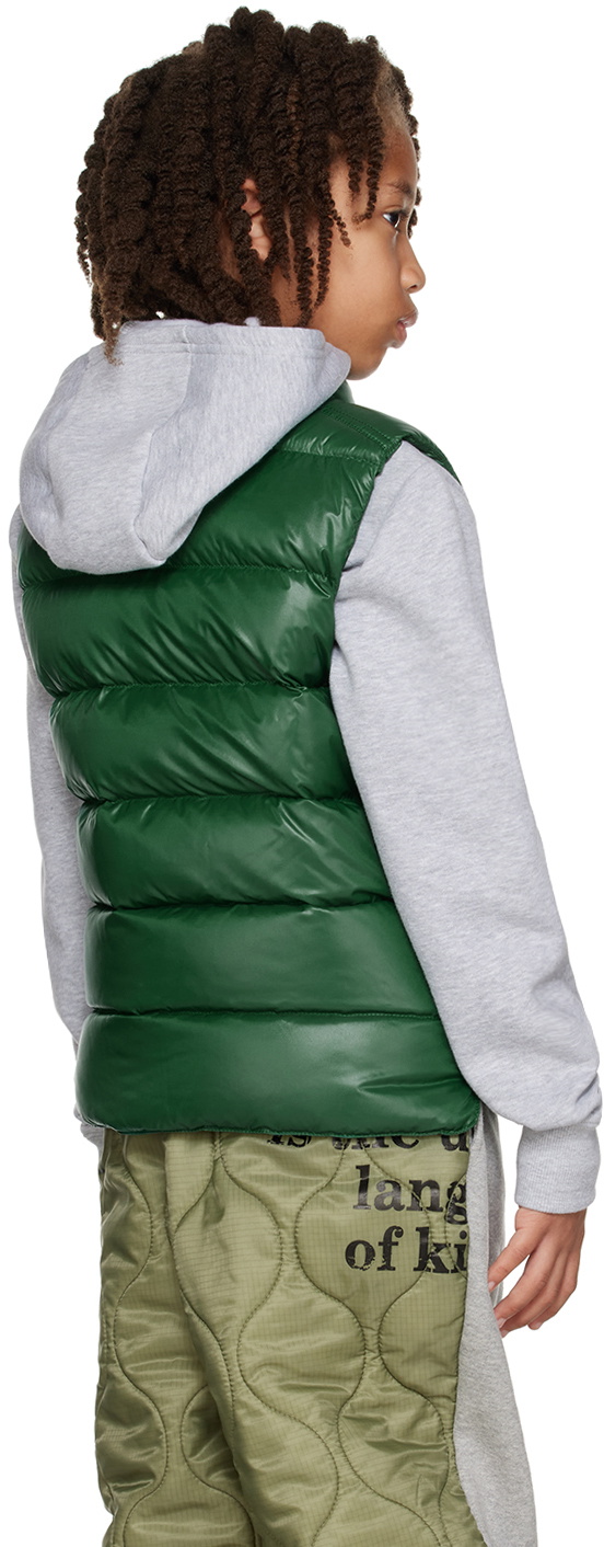 Moncler Enfant Kids Green Down Vest