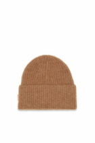 Diesel Ribbed alpaca beanie - Knit caps - Unisex - Brown
