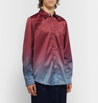 Sies Marjan - Sander Dégradé Satin-Twill Shirt - Claret