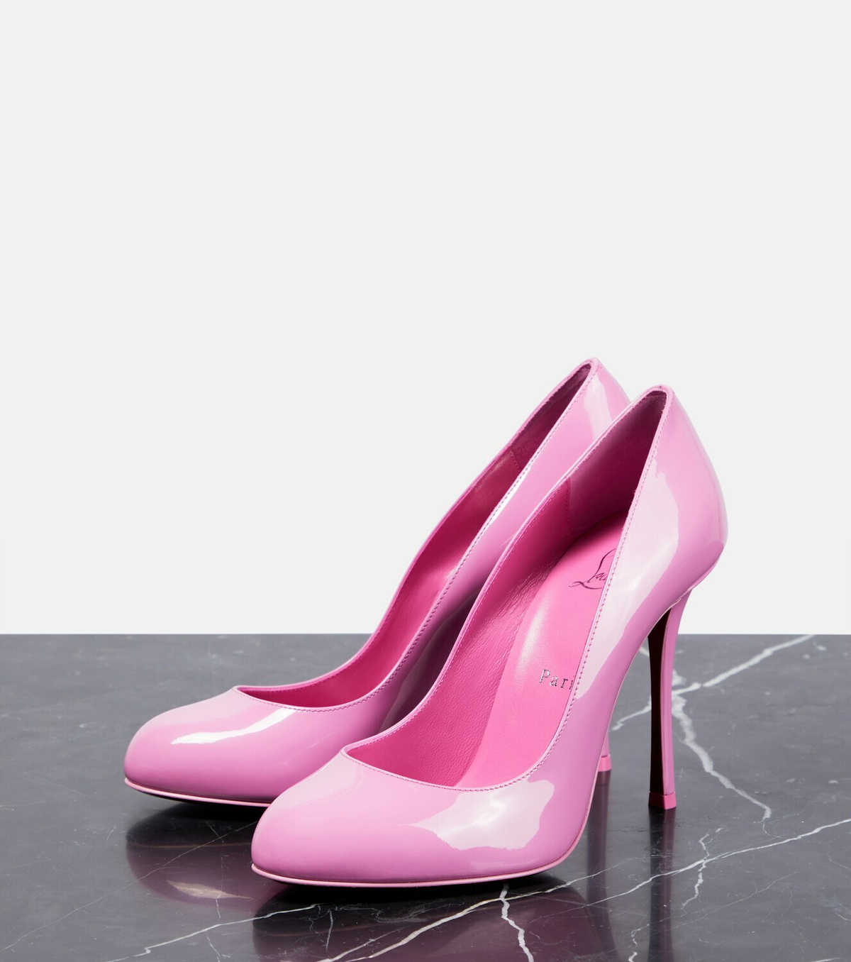 Christian Louboutin - Dolly 100 patent leather pumps