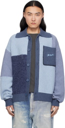 Axel Arigato Blue Franco Patch Cardigan