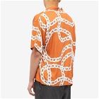 Flagstuff Men's Chain Vacation Shirt in Orange