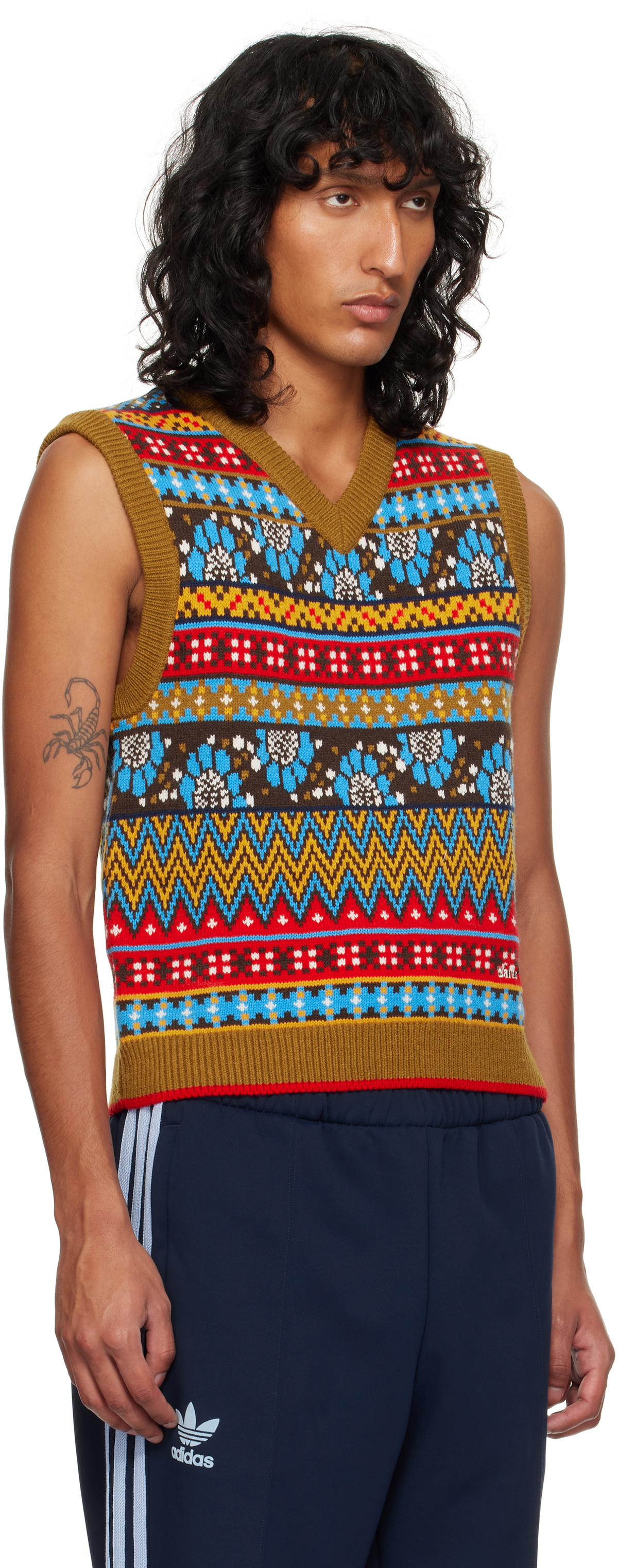 Wales Bonner Multicolor adidas Originals Edition Knit Vest