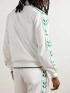 Casablanca - Laurel Logo-Embroidered Jersey Track Jacket - White