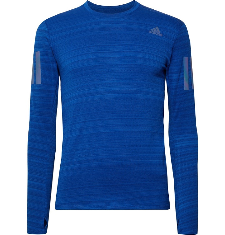 Photo: Adidas Sport - Rise Up N Run Climalite T-Shirt - Blue