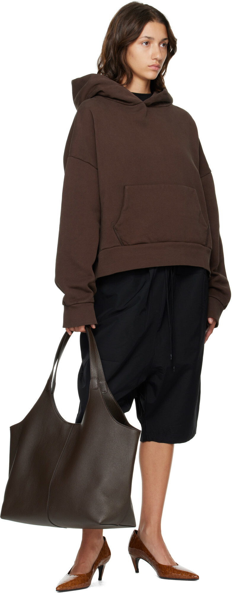 Entire Studios Brown Heavy Hoodie
