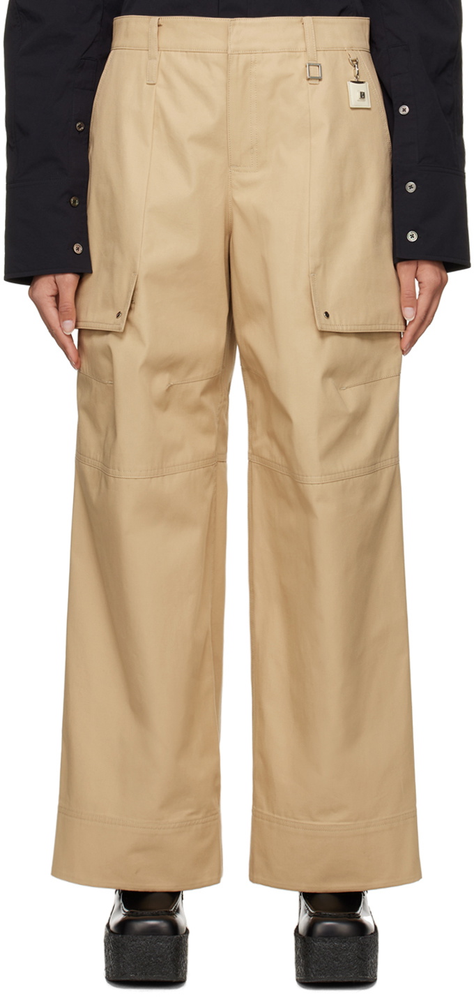 Wooyoungmi Beige Paneled Trousers