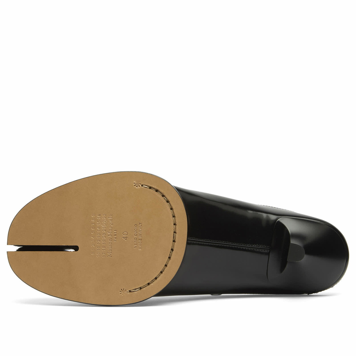 Maison Margiela Women's Tabi City Evening Mules in Black