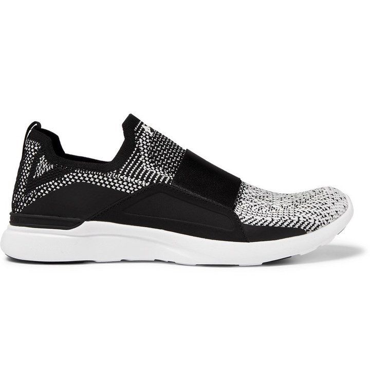 Photo: APL Athletic Propulsion Labs - TechLoom Bliss Slip-On Running Sneakers - Black