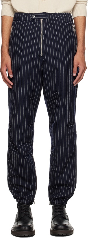 Photo: Dries Van Noten Navy Cropped Trousers
