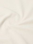 Dunhill - Cotton and Silk-Blend Piqué Polo Shirt - Neutrals