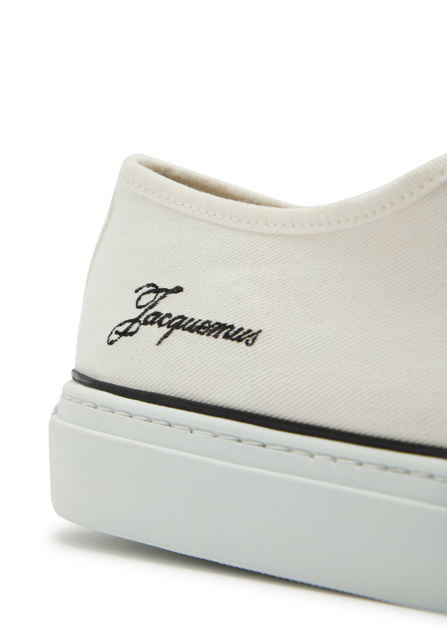 Jacquemus Les Fefe Logo-embroidered Canvas Sneakers White