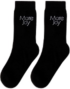 More Joy Black Logo Socks