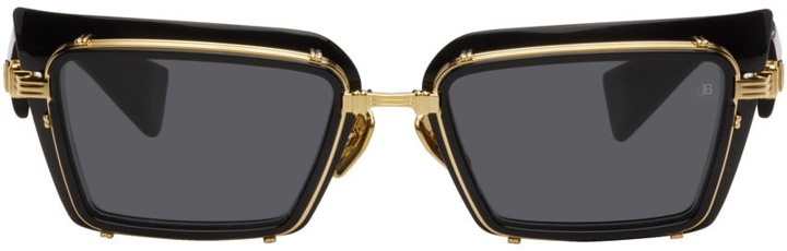 Photo: Balmain Black & Gold Admirable Sunglasses
