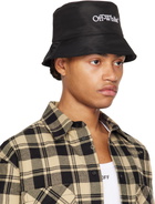 Off-White Black Embroidered Logo Bucket Hat