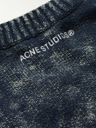 Acne Studios - Kollock Acid-Wash Cotton Sweater - Blue