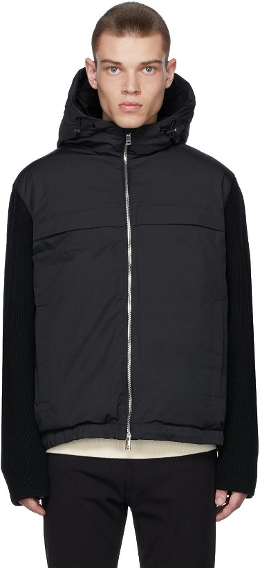 Photo: Theory Black Water-Resistant Technical Jacket