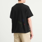 Bode Men's Embroidered Field Guide T-Shirt in Black