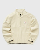 Parlez Reese Fleece Quarter Zip Beige - Mens - Half Zips