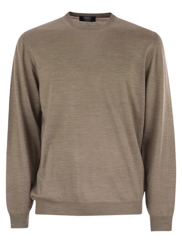 Photo: Fedeli Argentina - Crew-neck Sweater In Superfine Wool