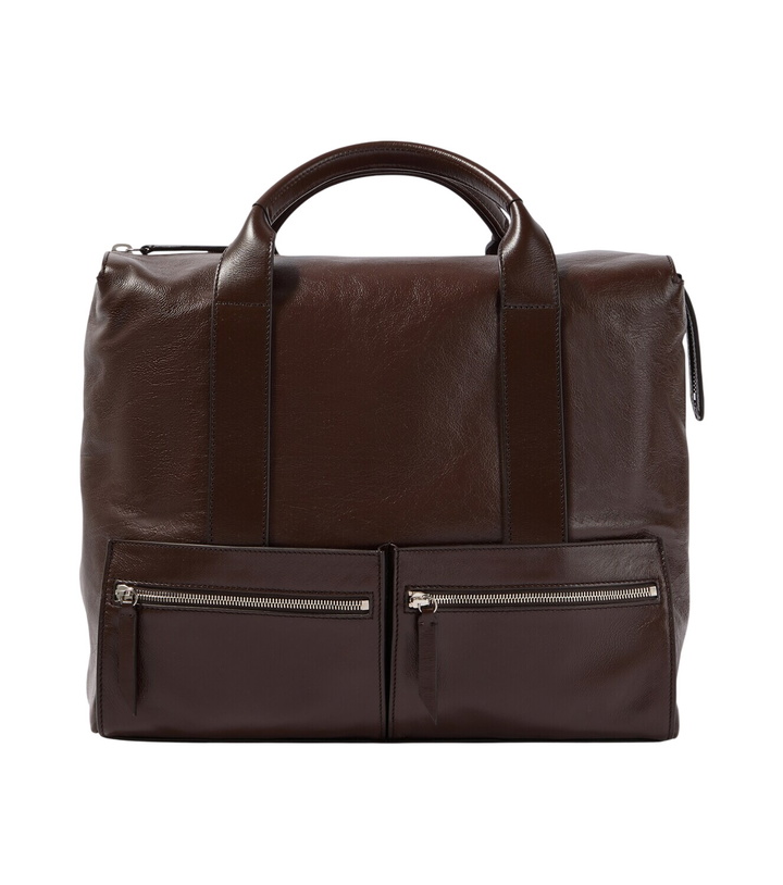 Photo: Métier Racer 40 leather duffel bag