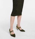 Fendi FF jacquard midi dress
