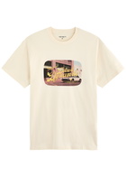 Carhartt Wip Flicks Printed Cotton T-shirt Cream