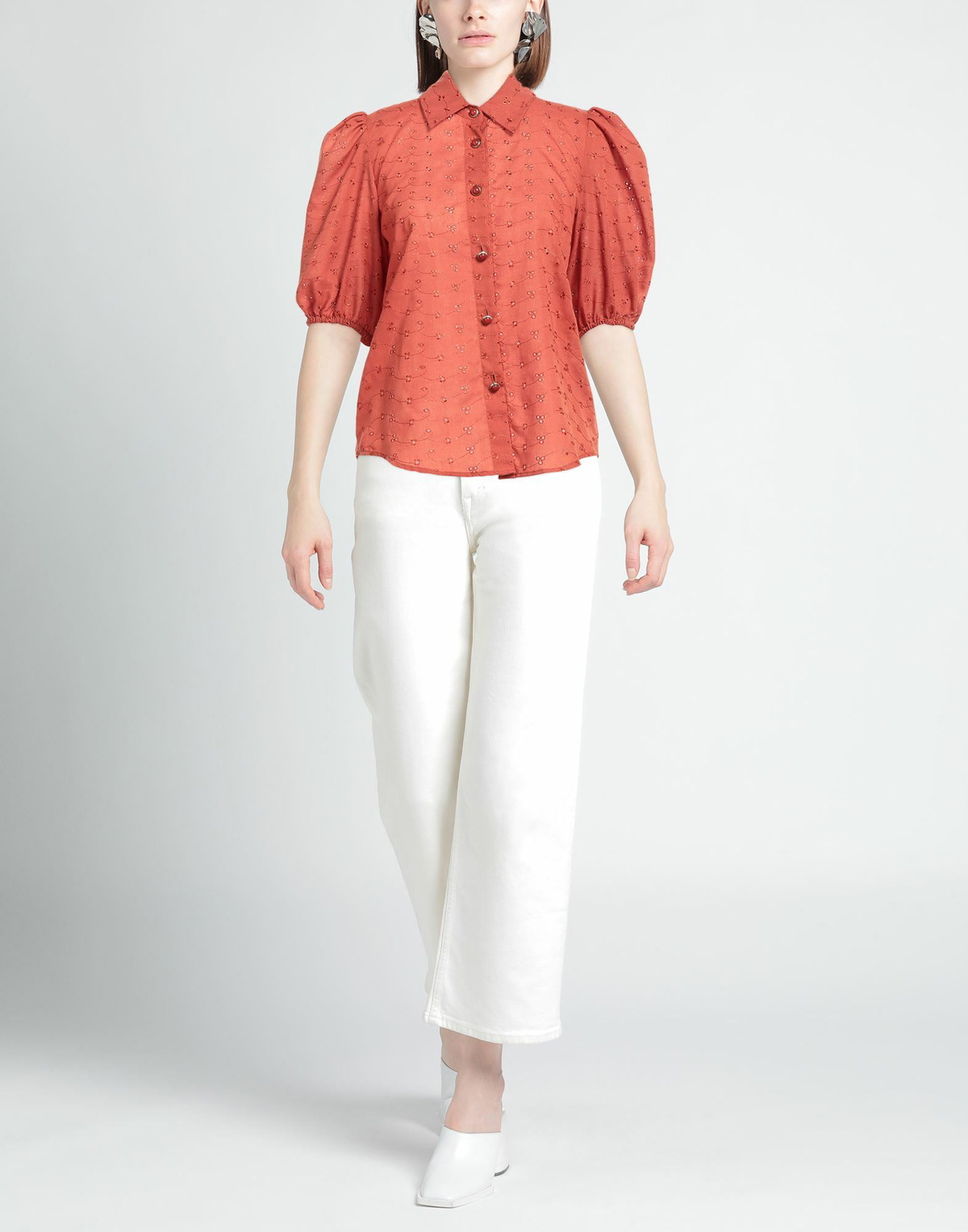 Jijil Womens Shirt Brick