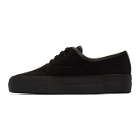 Common Projects Black Canvas Four Hole Sneakers