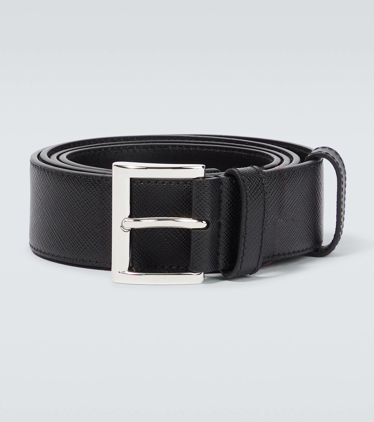 ベルト PRADA  leather belt with logo Prada Logo Ruched Leather Belt | Neiman Marcus