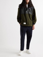 WTAPS - Eaves Logo-Embroidered Fleece and Shell Hooded Half-Zip Jacket - Unknown