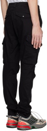 C.P. Company Black Garment-Dyed Cargo Pants