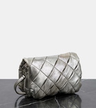 Loewe Goya Puffer Mini metallic leather shoulder bag