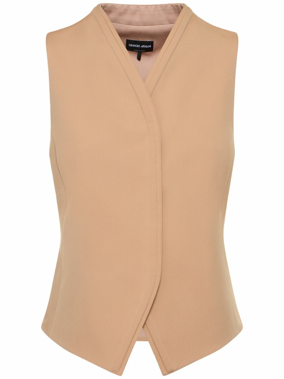 GIORGIO ARMANI - Silk Crepe Vest Giorgio Armani