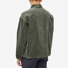 Neighborhood Men's Cord Windbreaker Jacket in Green