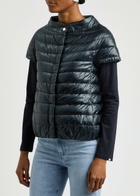 Herno Quilted Shell Gilet Navy
