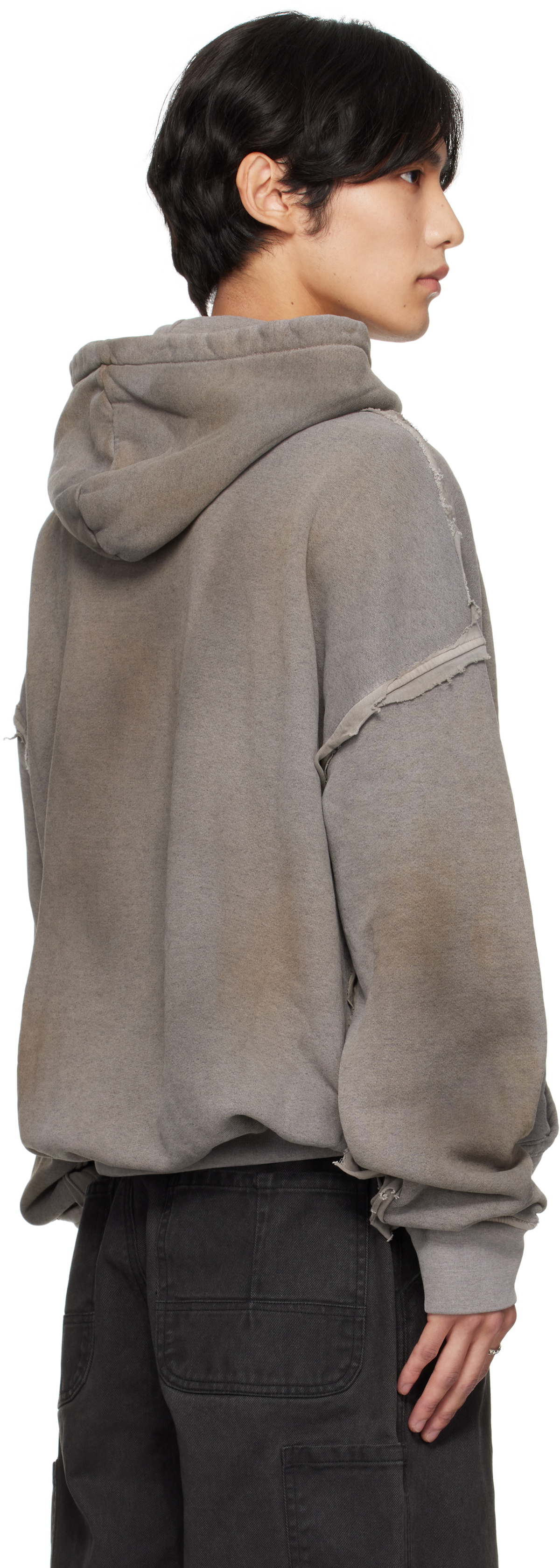 ALEXANDER DIGENOVA Gray Cutout Hoodie