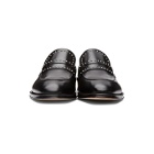 Alexander McQueen Black Studded Loafers